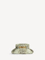 Dinner at 8 small bag in python-effect suede