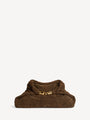 Dinner at 8 medium suede bag
