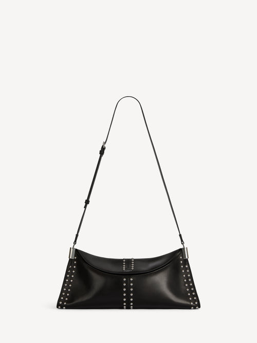 64-83 medium bag in studded smooth leather