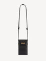 Smooth leather phone pouch
