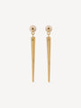 Brass Spike earrings