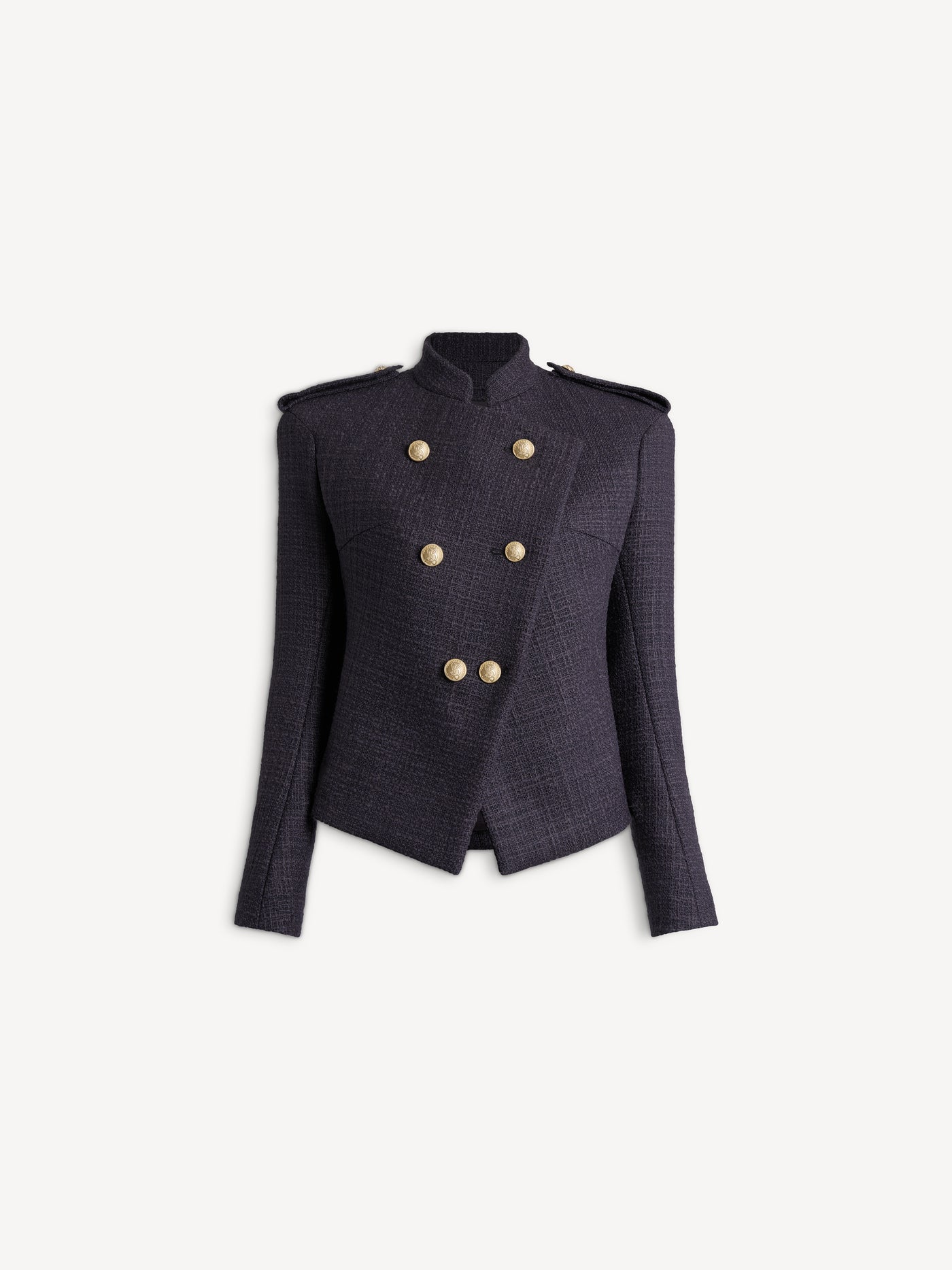 Tweed 6-button jacket