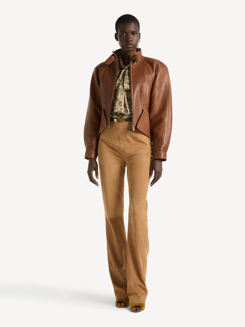 Signature jacket in vintage lambskin