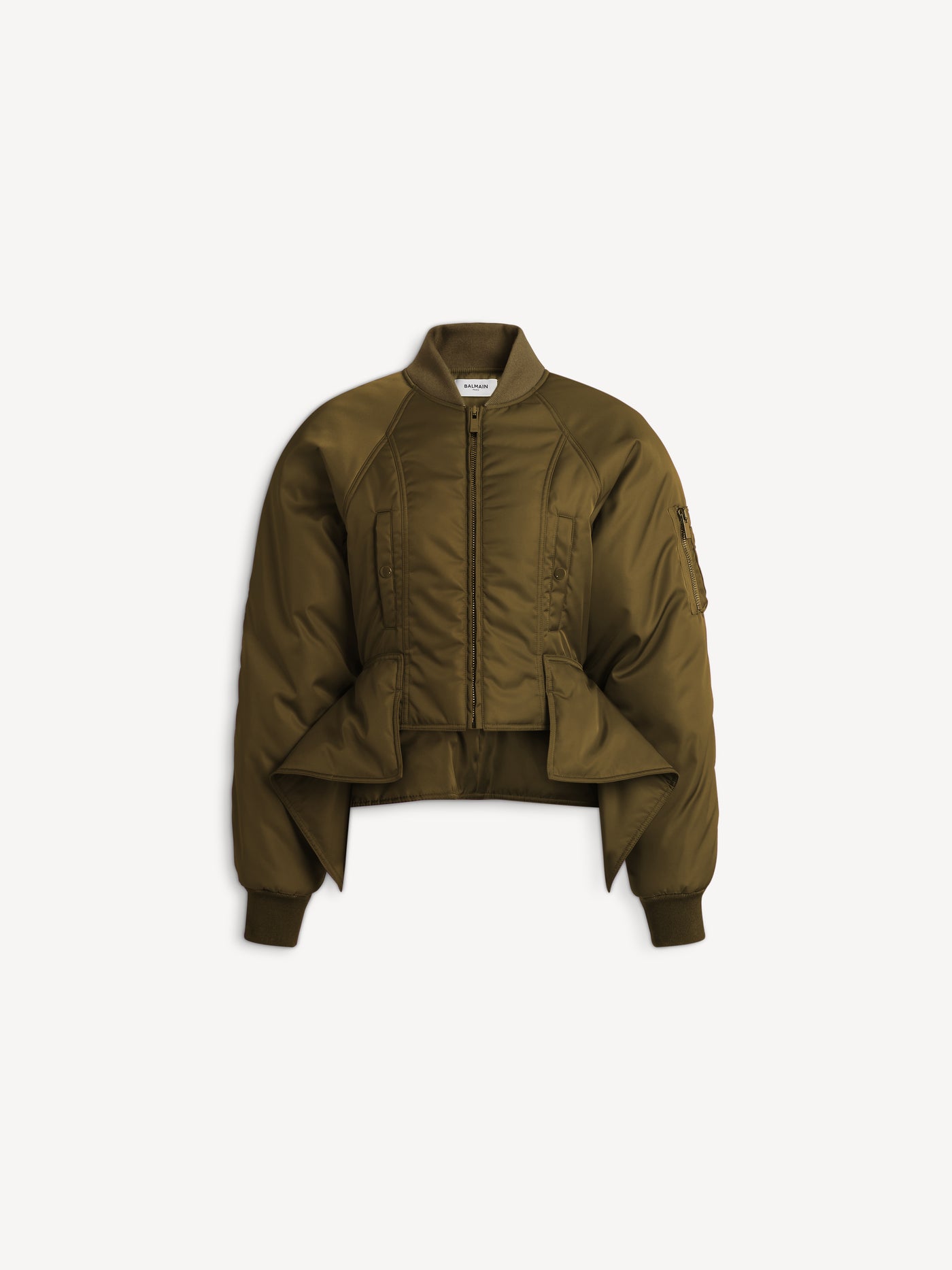 Nylon signature bomber jacket