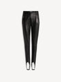 Pantalon fuseau en cuir d'agneau
