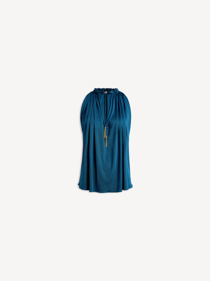 Top plissé en jersey fluide