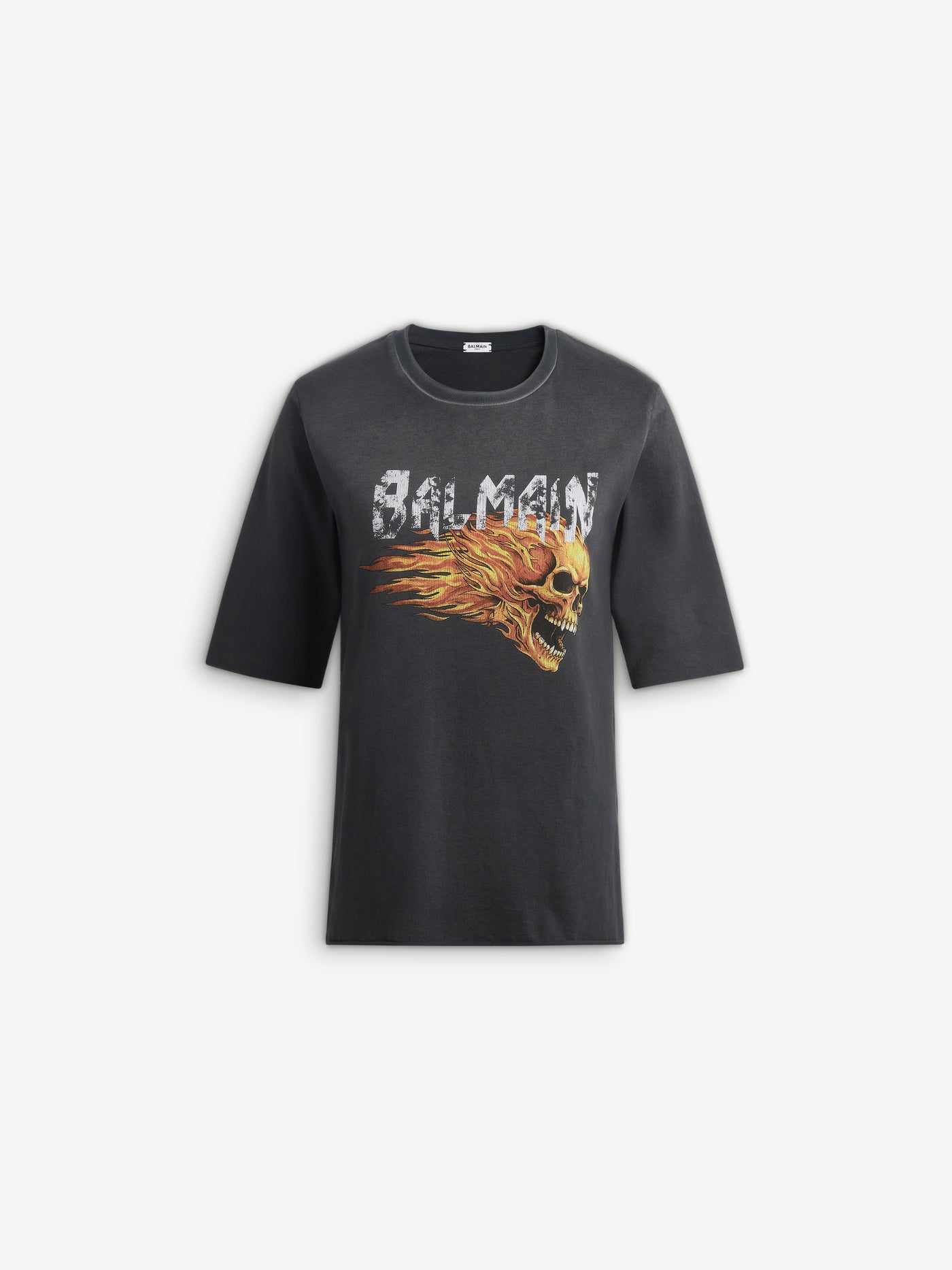 T-shirt with Flame Skull print