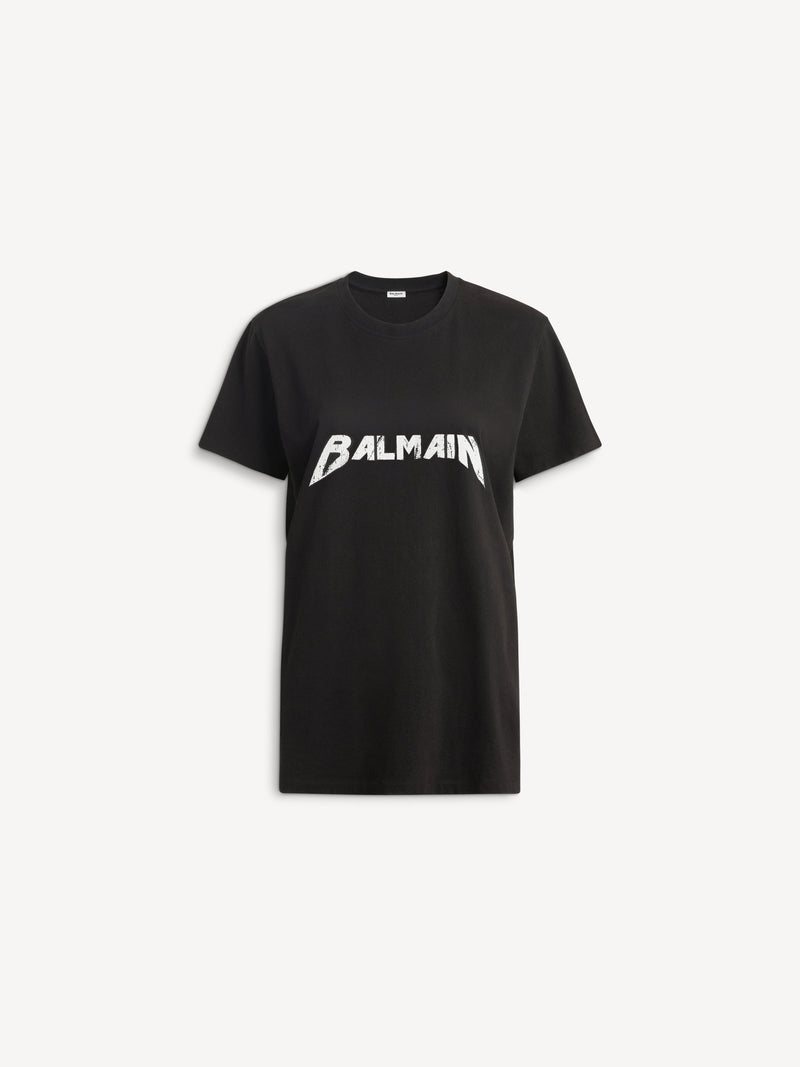 T-shirt with Balmain Band print