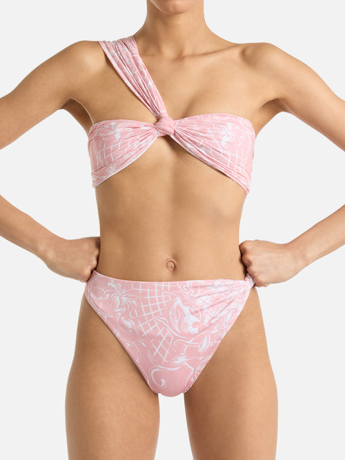 Printed lycra swimsuit