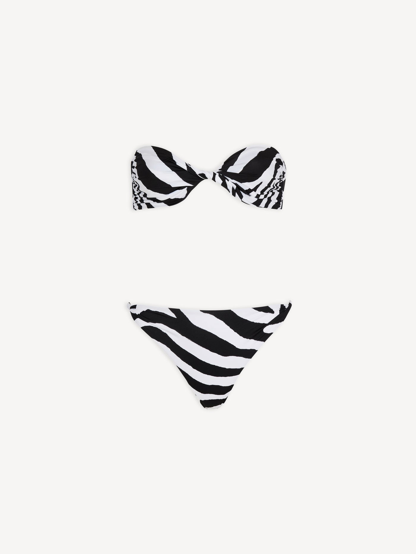 Zebra two-piece swimsuit