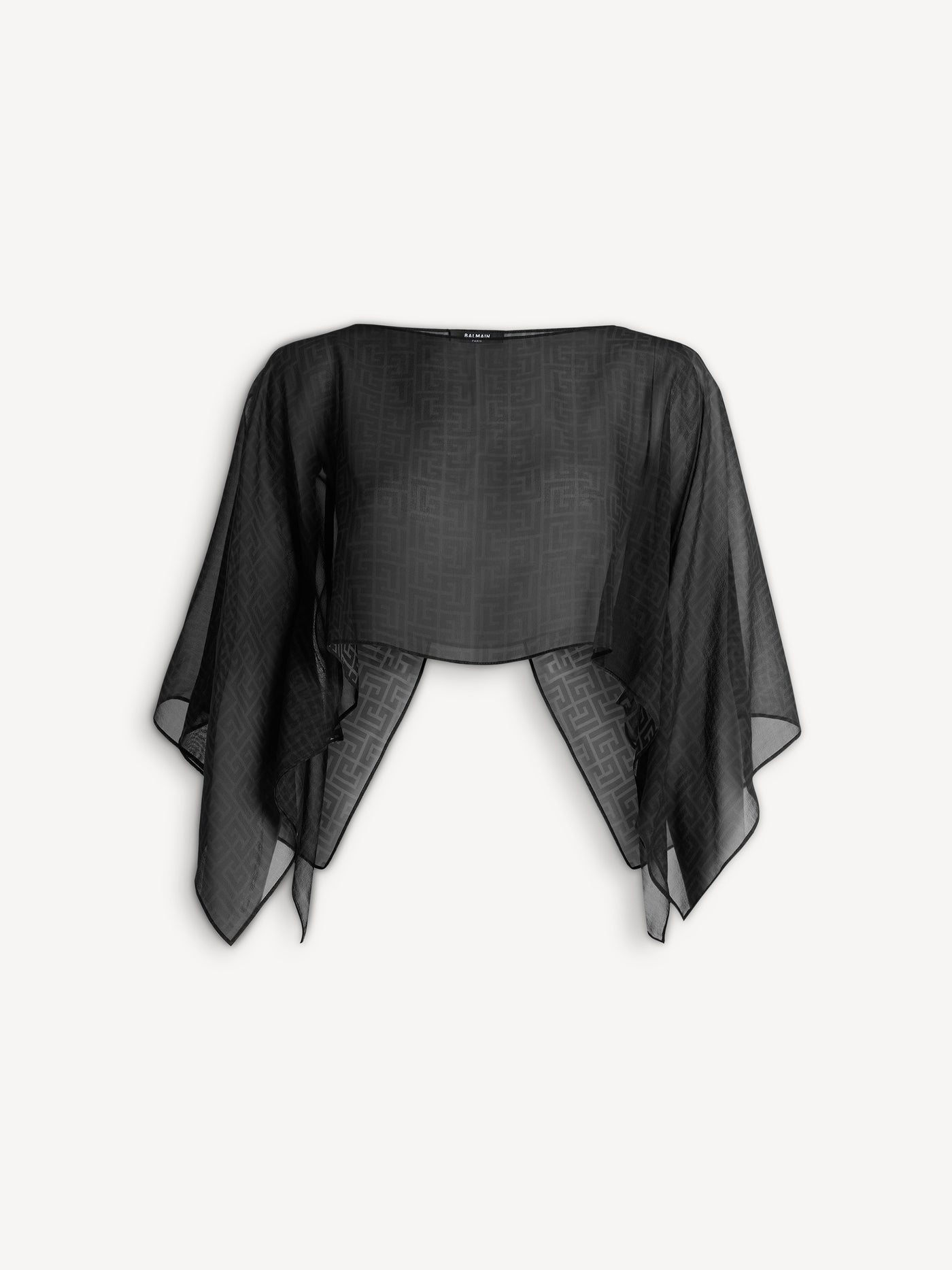 Monogram beach top in chiffon