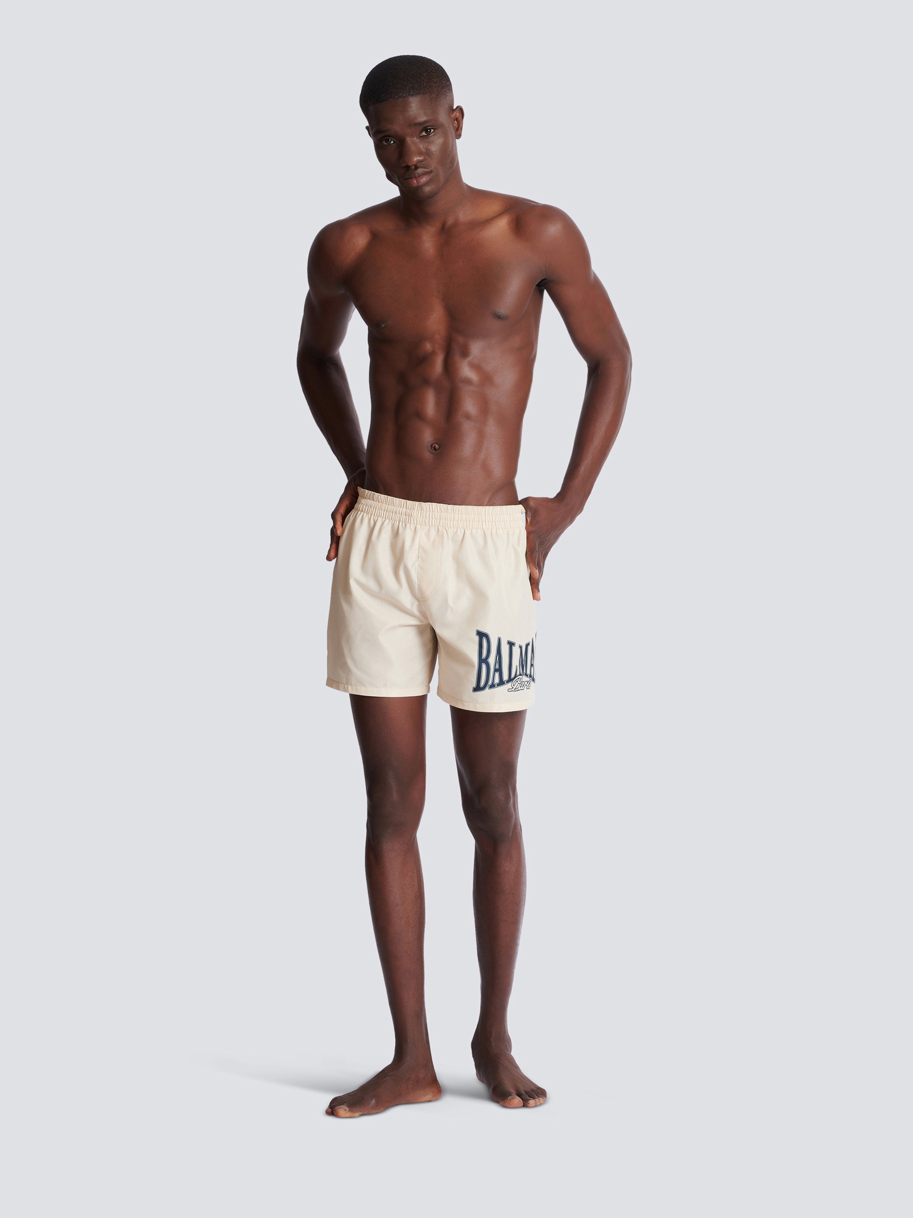 Printed swim shorts Beige - Men I Balmain