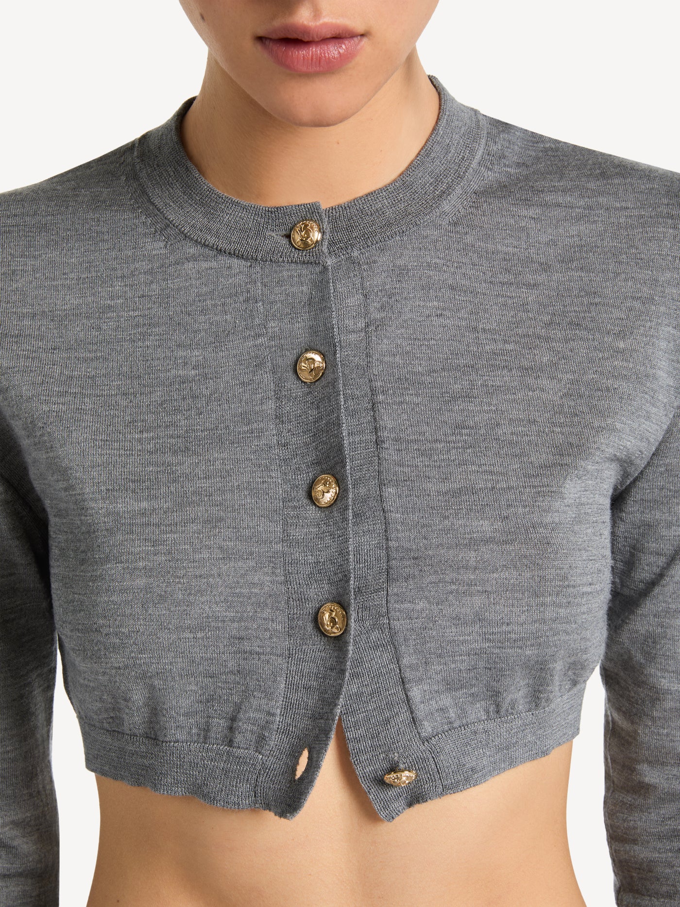 Finely knit Balmain B cardigan