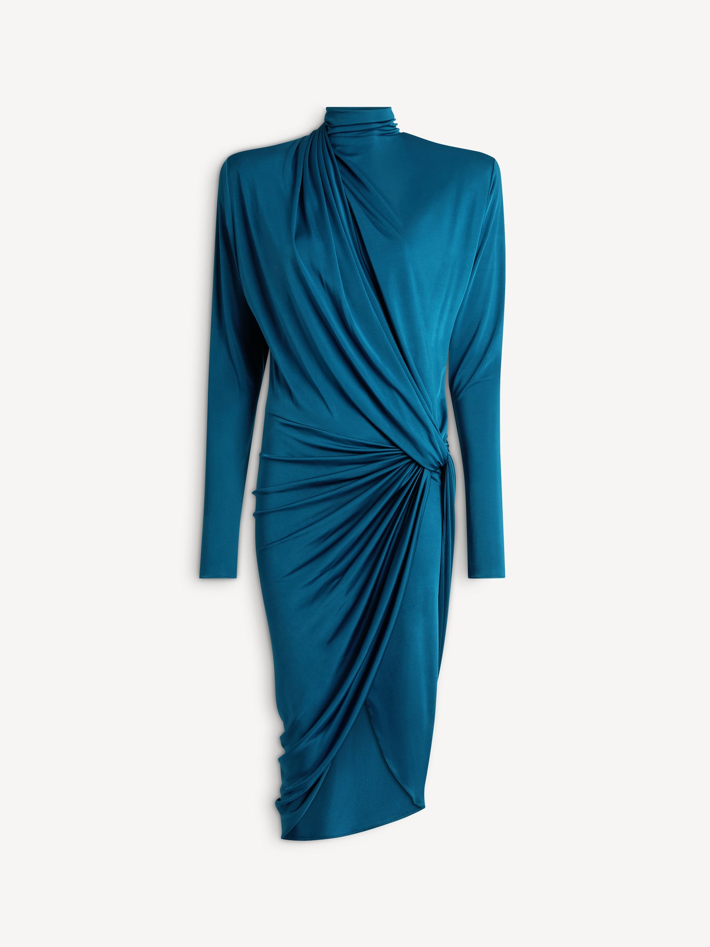 Draped flowing jersey dress