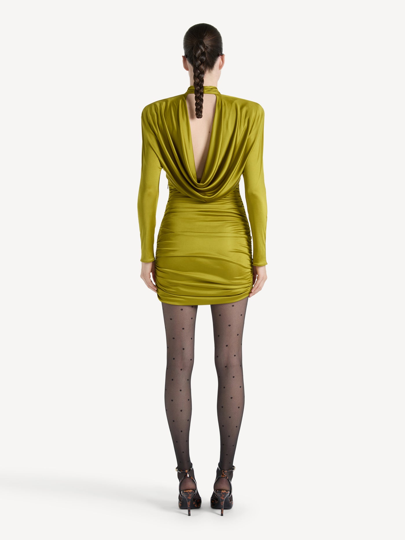 Draped flowing jersey dress