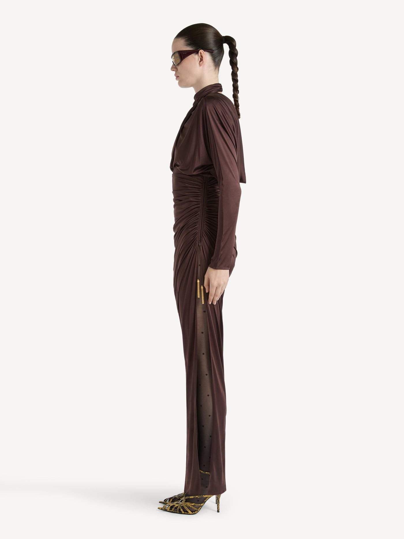 Long flowing jersey dress