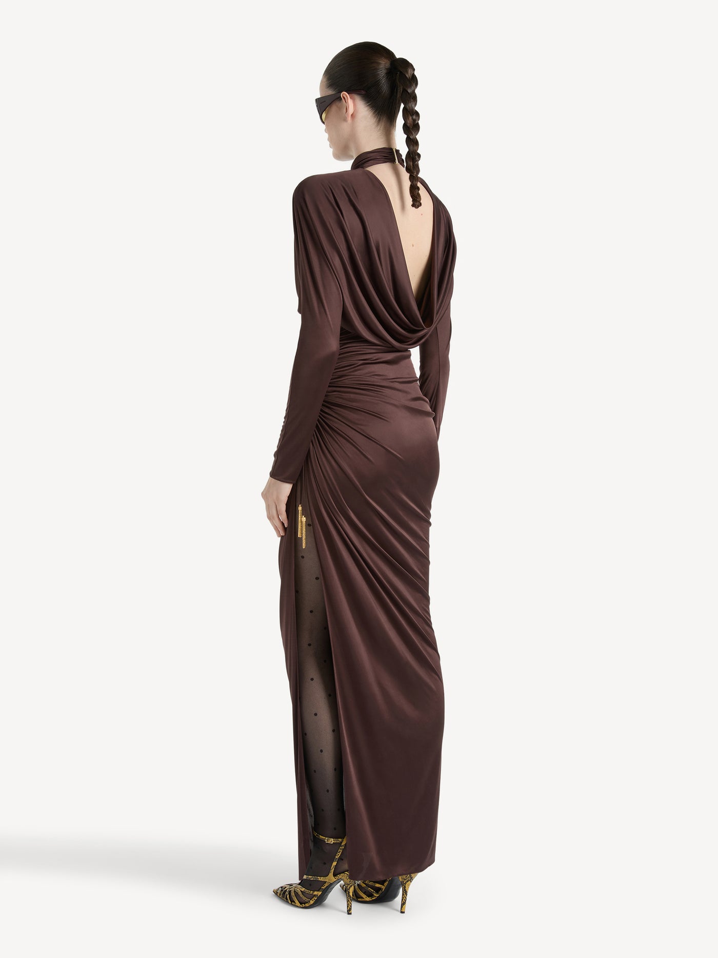 Long flowing jersey dress