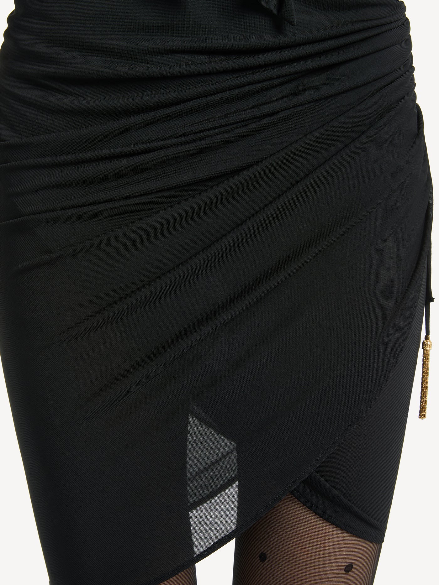 Draped flowing jersey dress