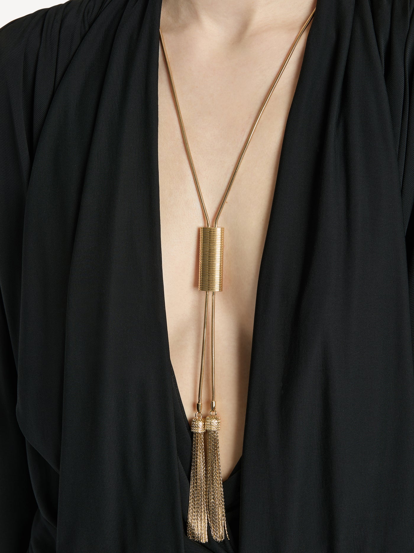 Draped flowing jersey dress