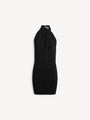 Flowing jersey open-back dress