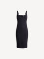 Tweed dress with spaghetti straps