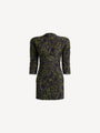 Vestido de jacquard gofrado