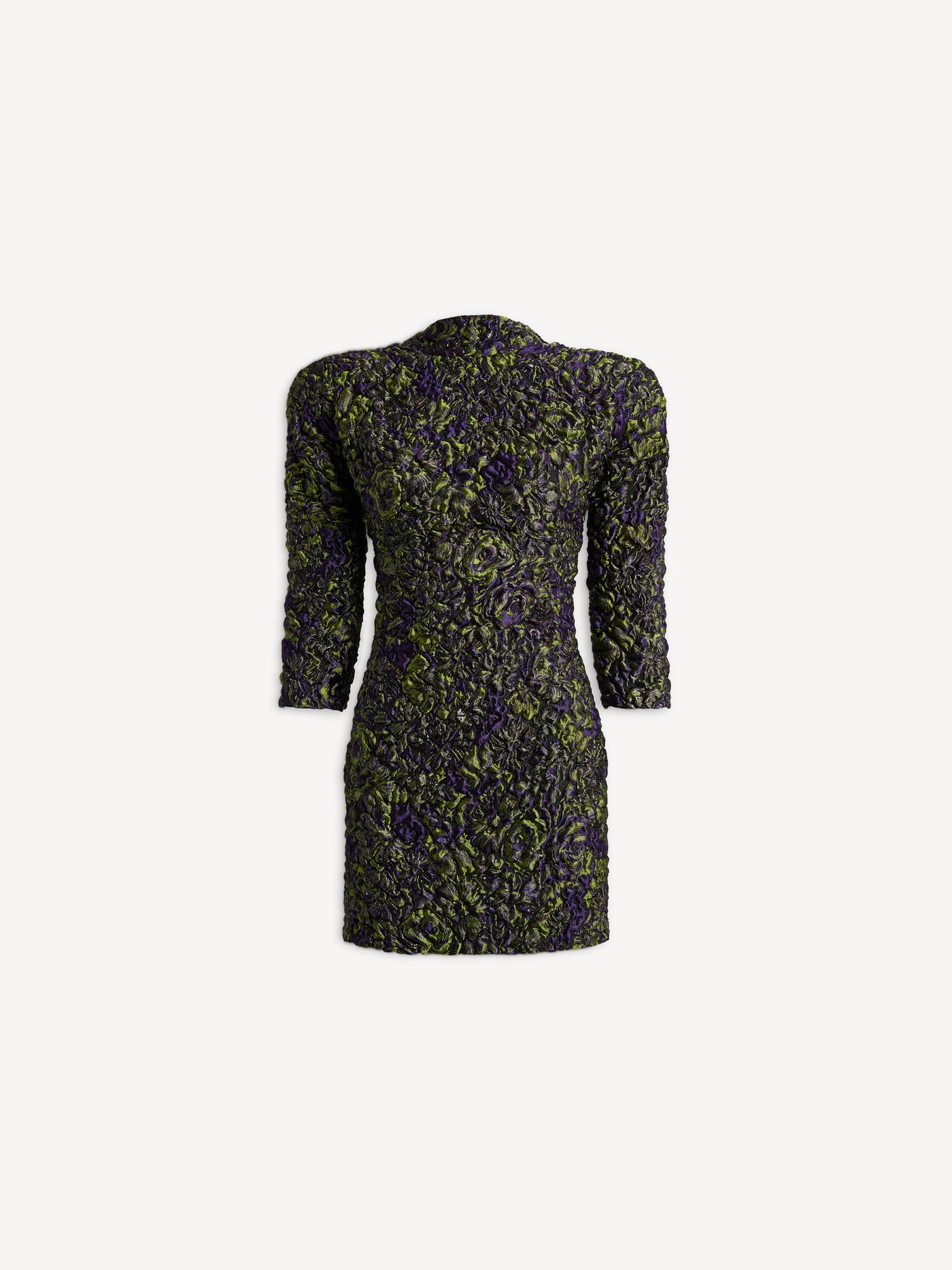 Vestido de jacquard gofrado