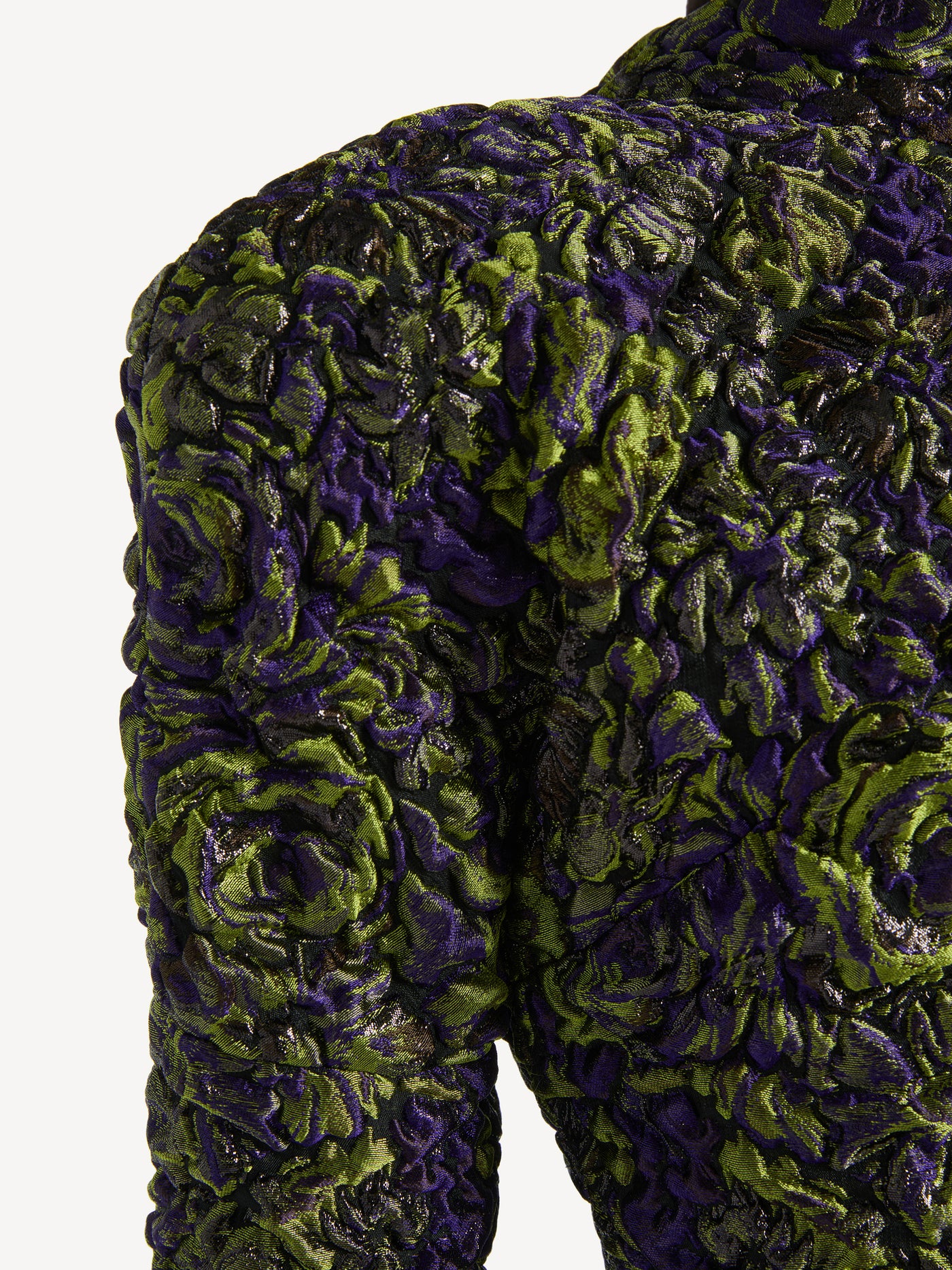 Vestido de jacquard gofrado