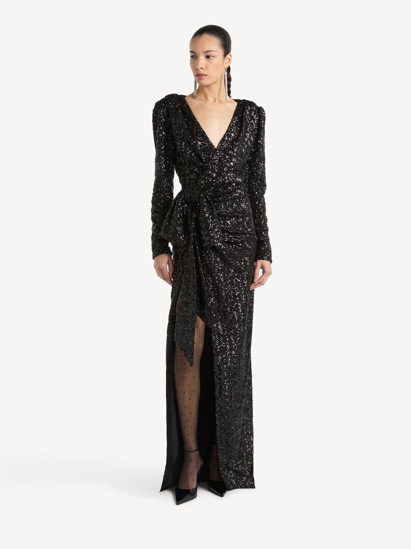 Long sequinned dress