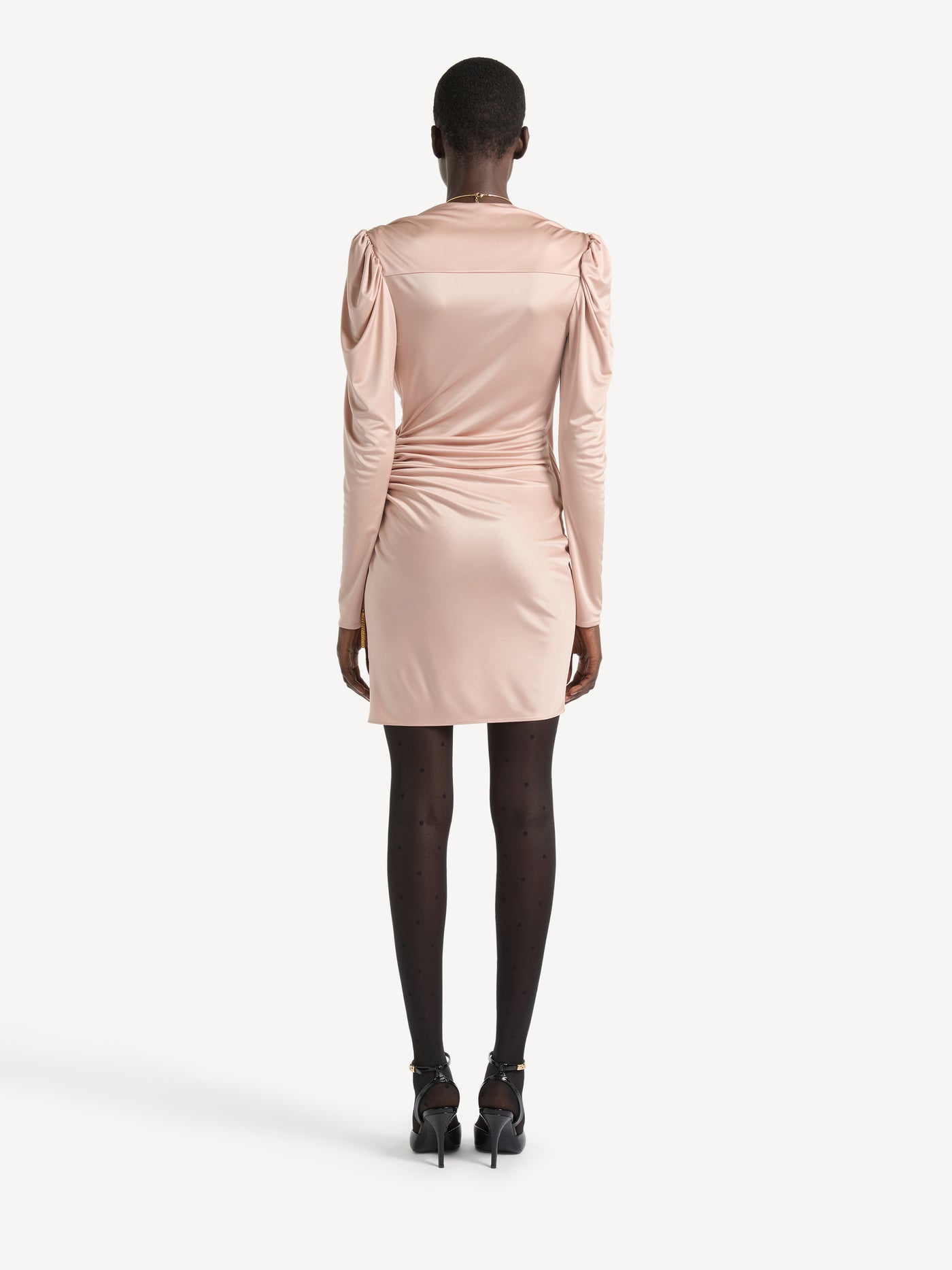 Draped flowing jersey dress
