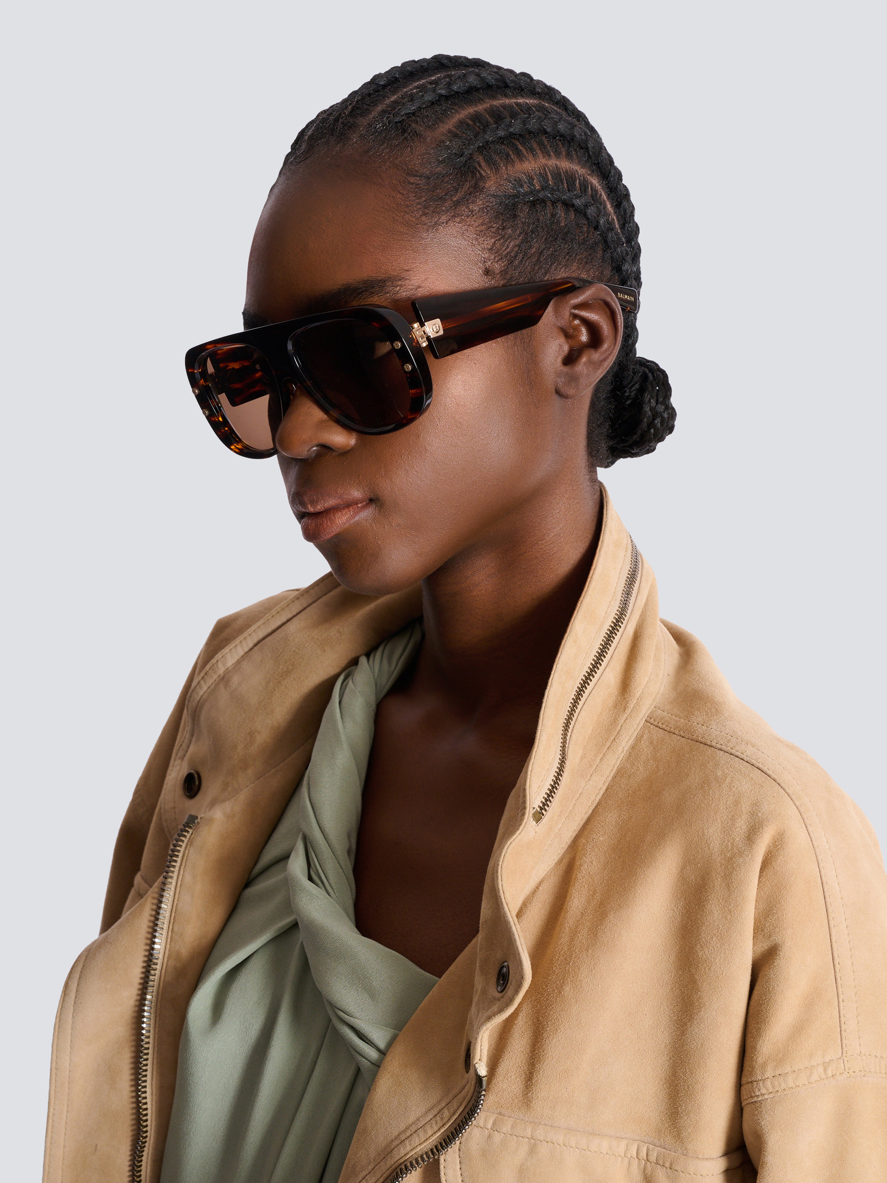 Pulse sunglasses Brown - Women I Balmain