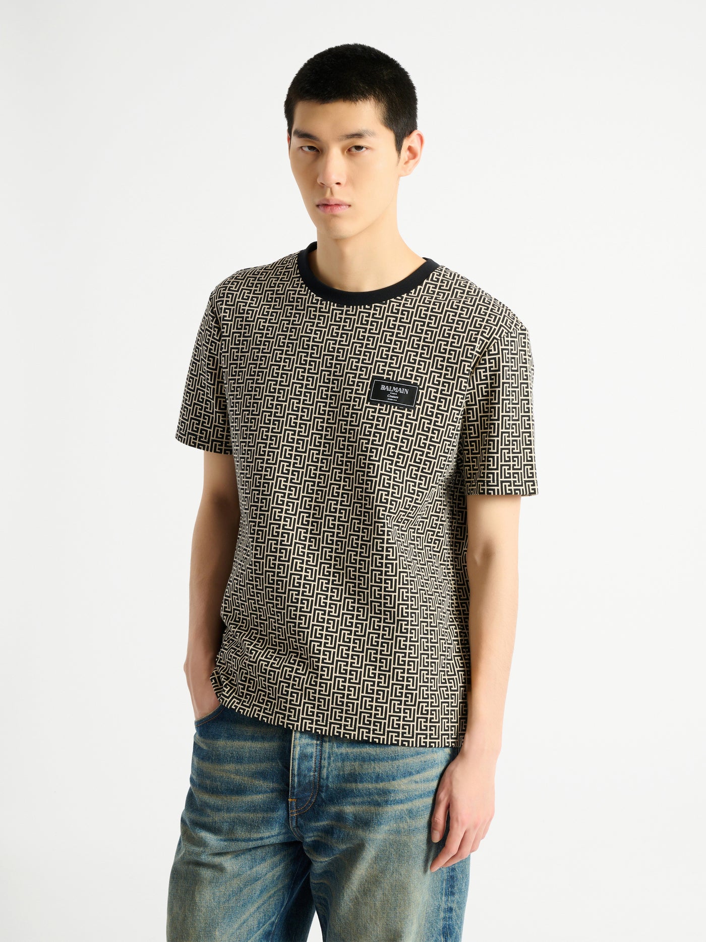 Monogram jacquard T-shirt