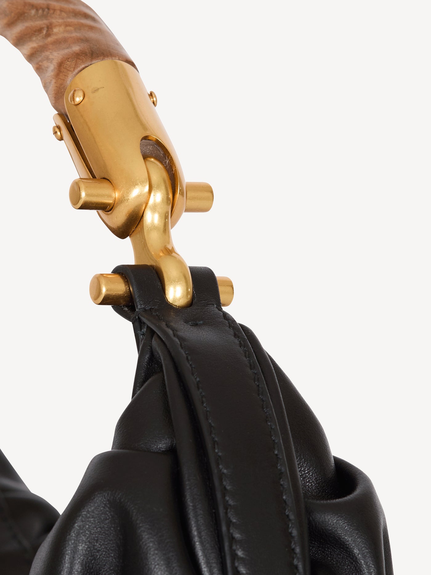 Medium Ébène bag in calfskin leather