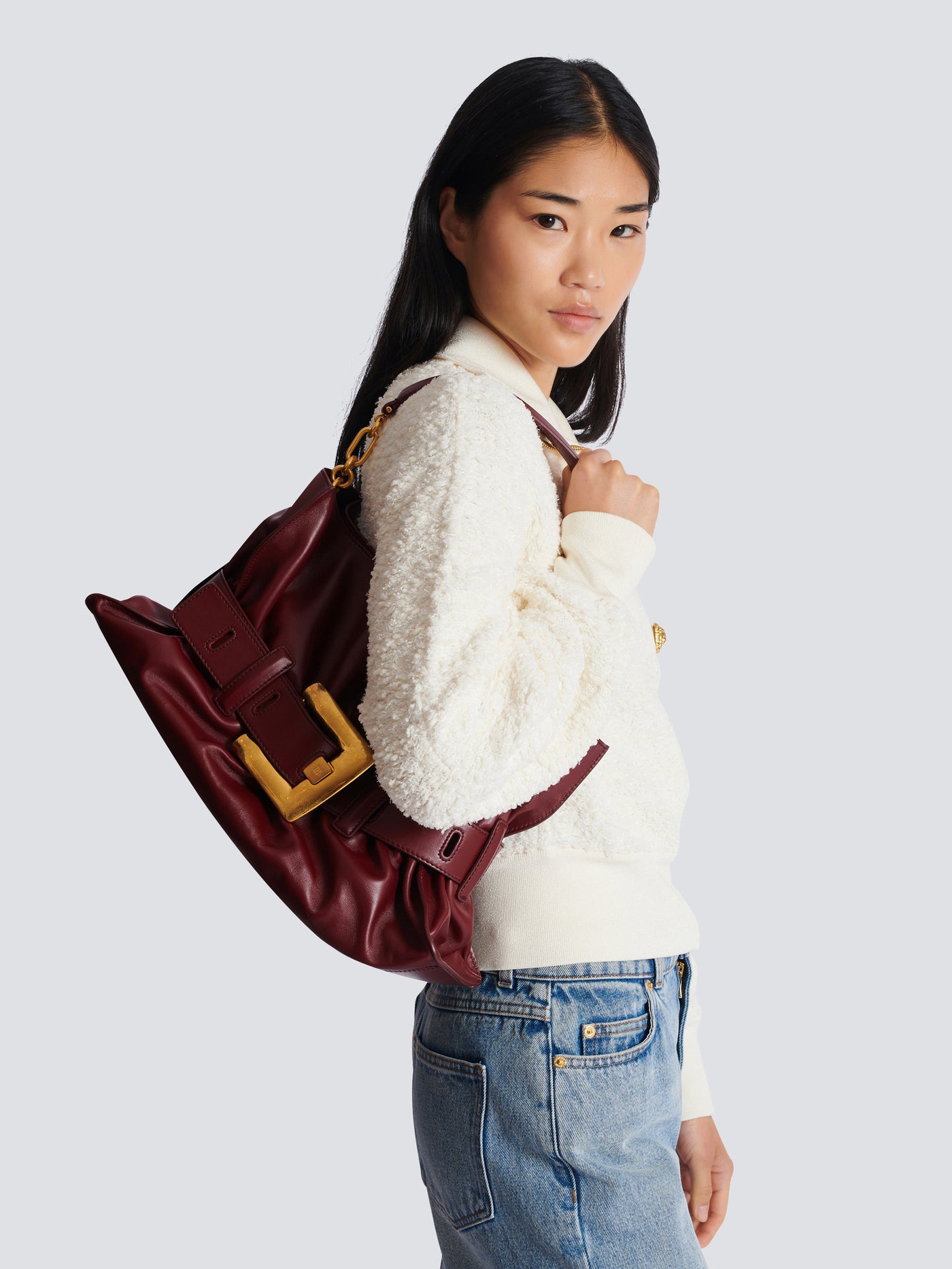 Medium Anthem bag in leather