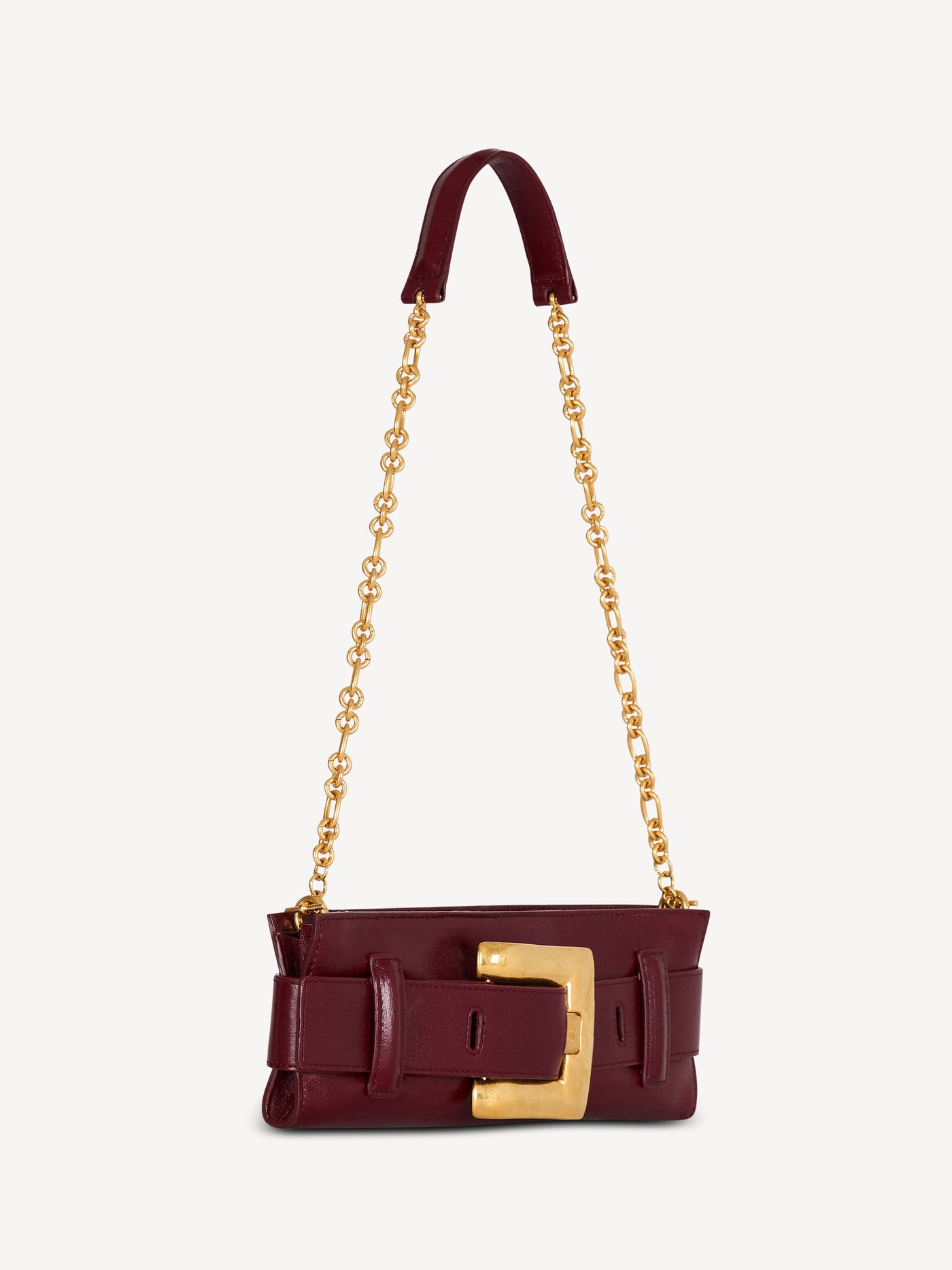 Anthem calfskin leather clutch