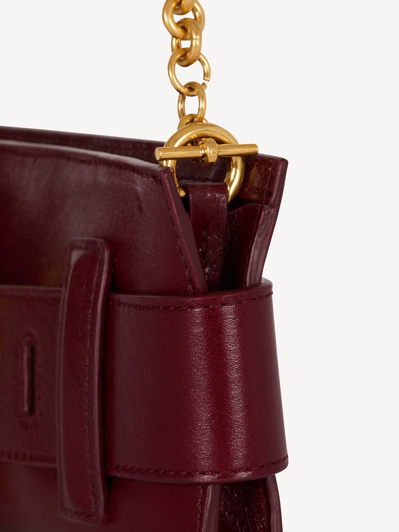 Anthem calfskin leather clutch