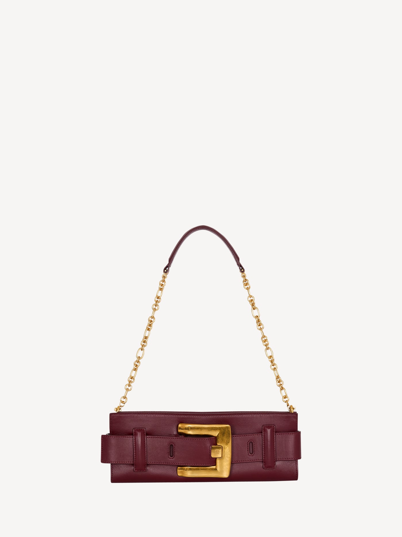 Anthem calfskin leather clutch