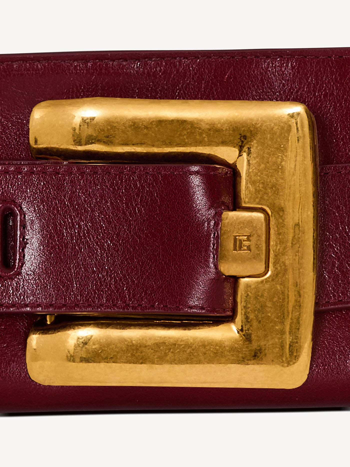 Anthem calfskin leather clutch