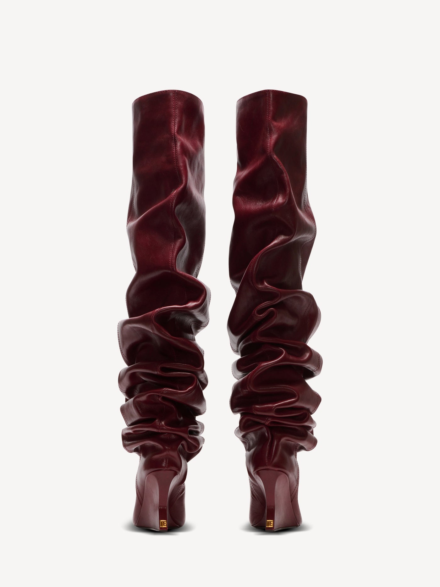 Wedge thigh-high boots