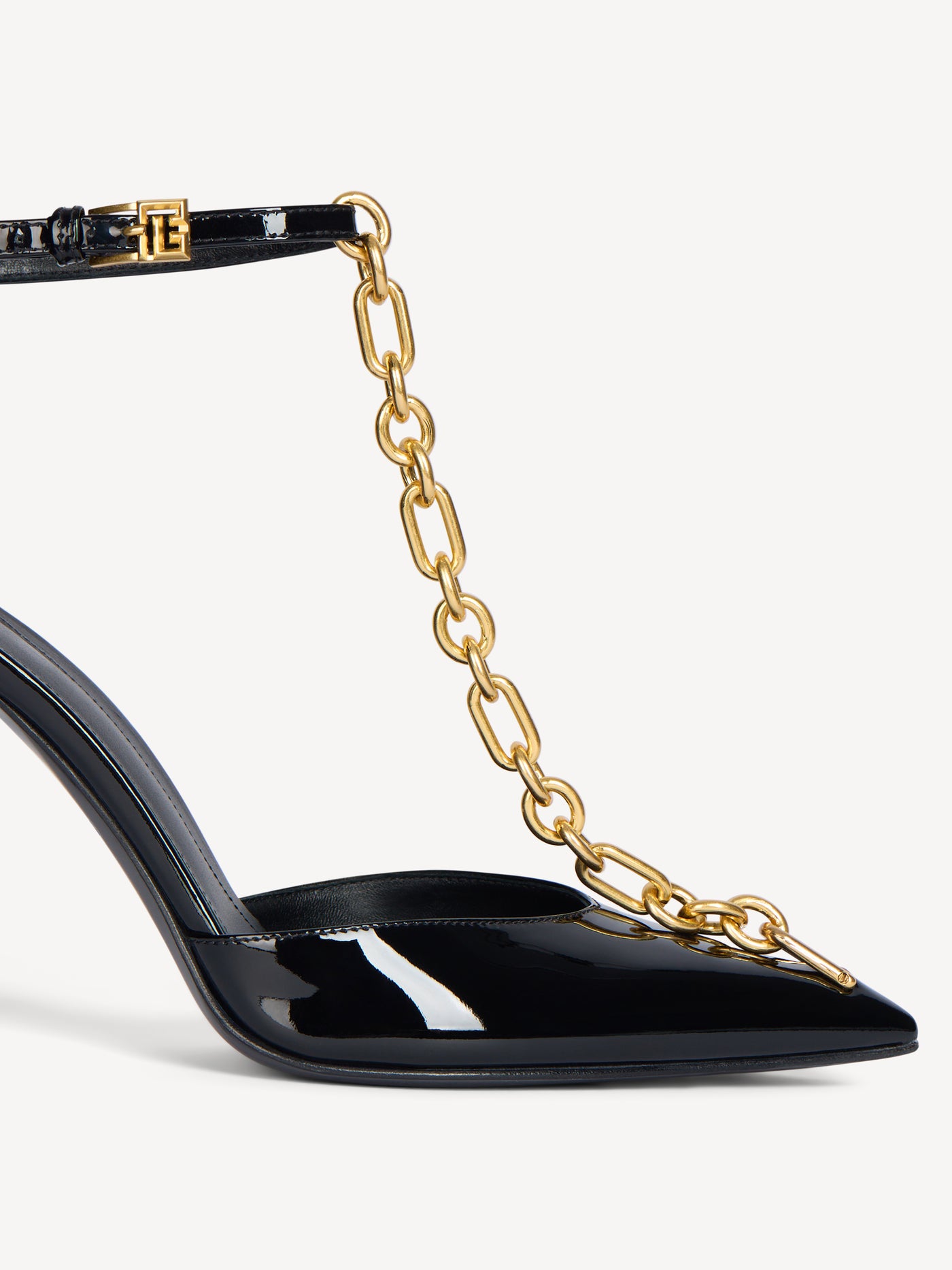 Sync patent leather stilettos
