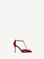 Sync chain pumps in patent leather