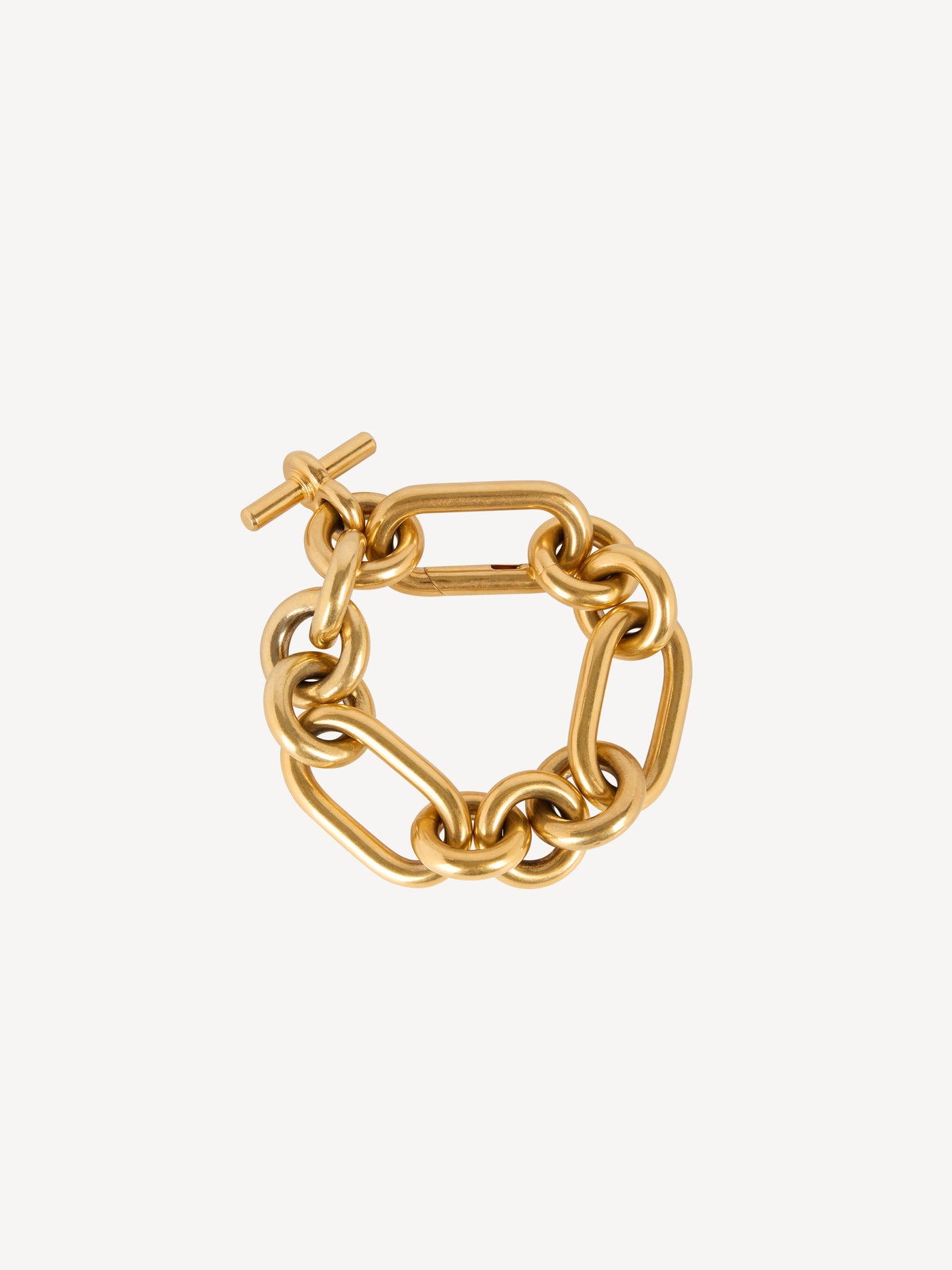 Sync brass chain bracelet