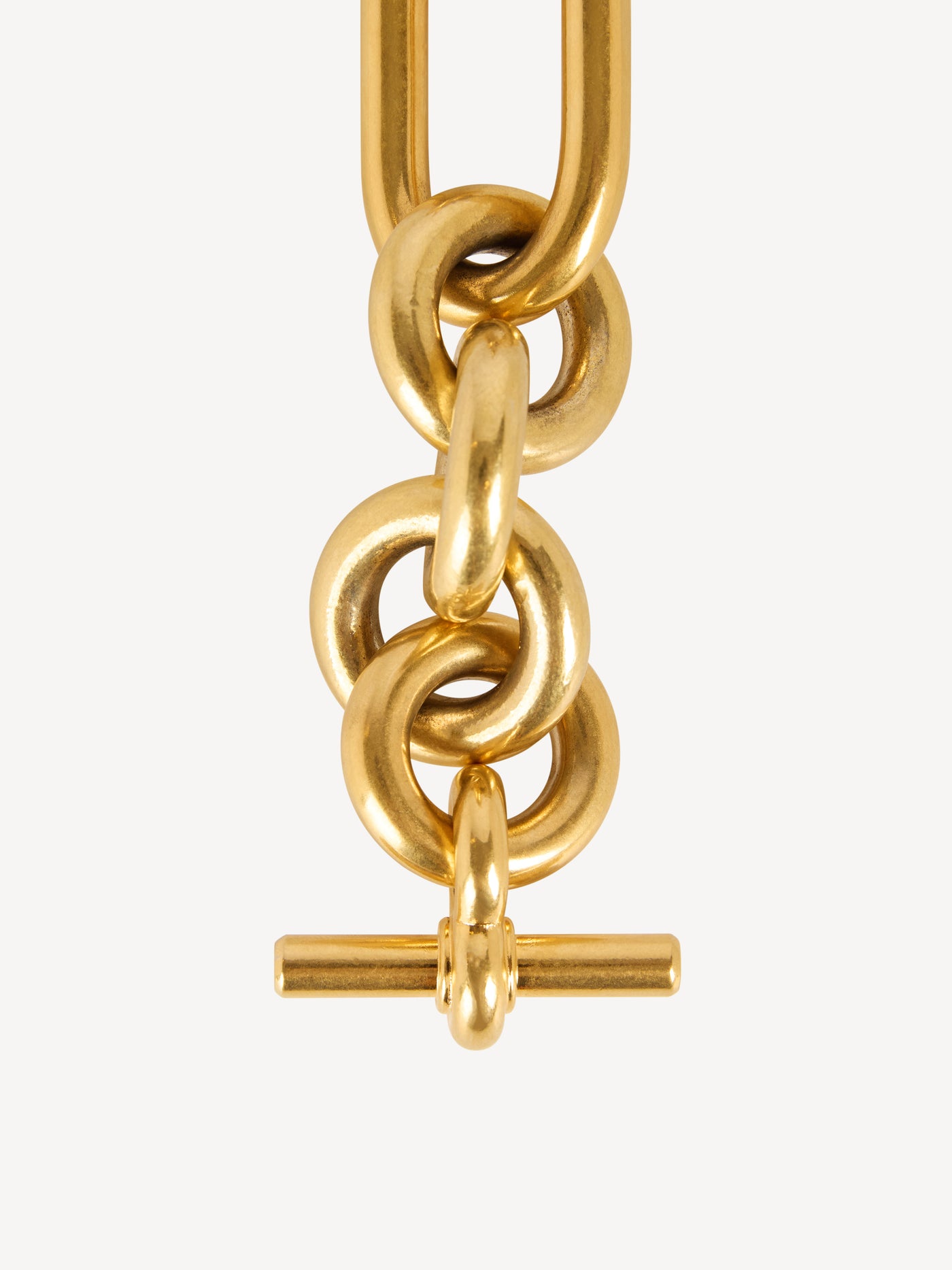 Sync brass chain bracelet