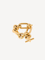 Sync brass chain bracelet