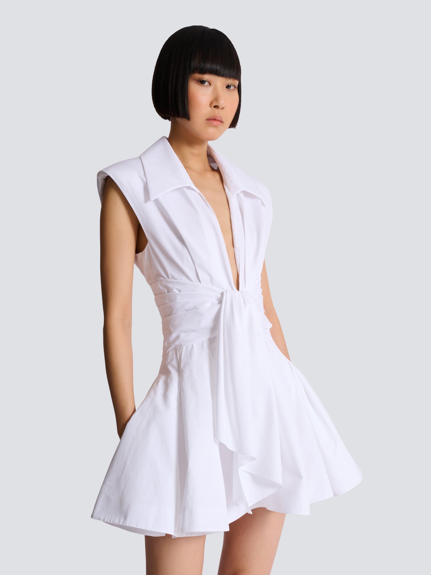 Cotton shirt dress