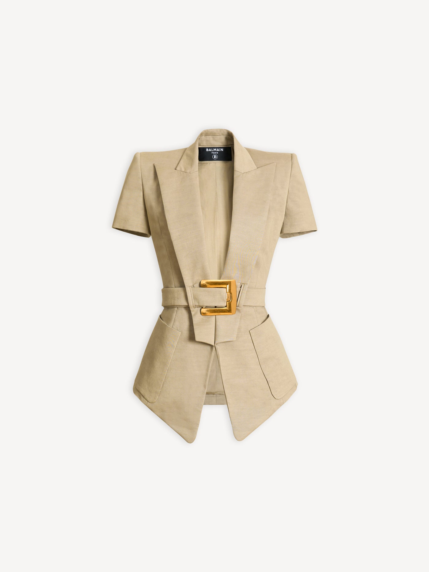 Belted gabardine Anthem jacket