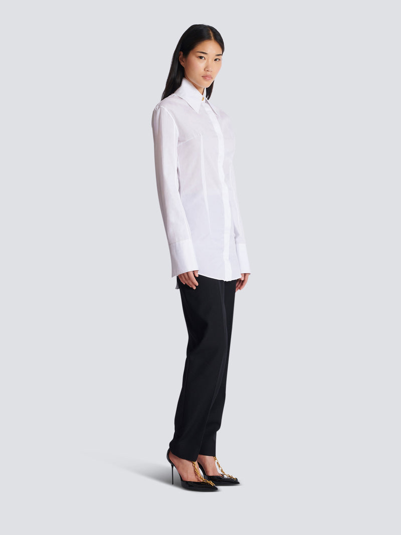 Cotton poplin shirt