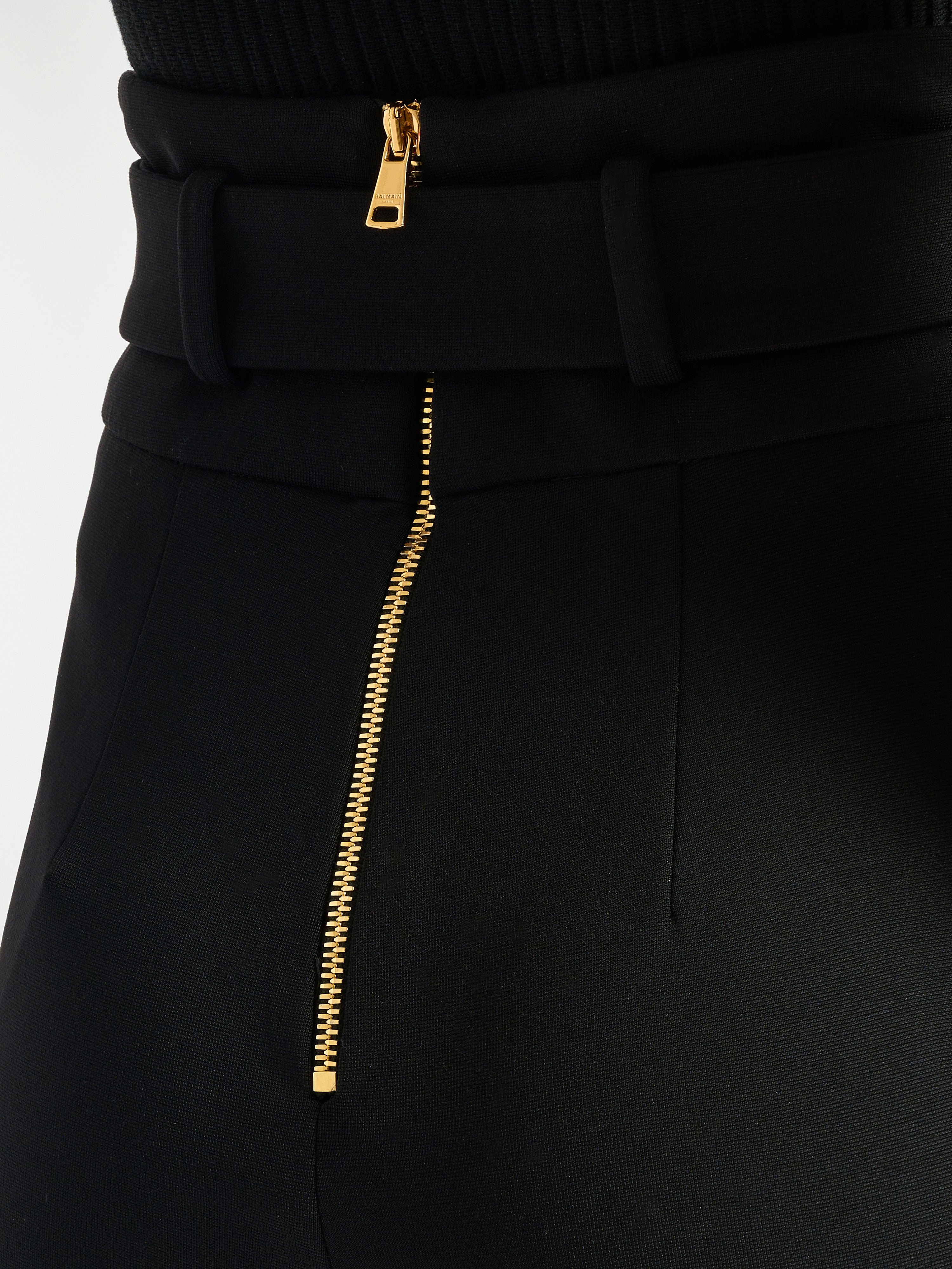 Stretch trousers with belt Black - Women I Balmain