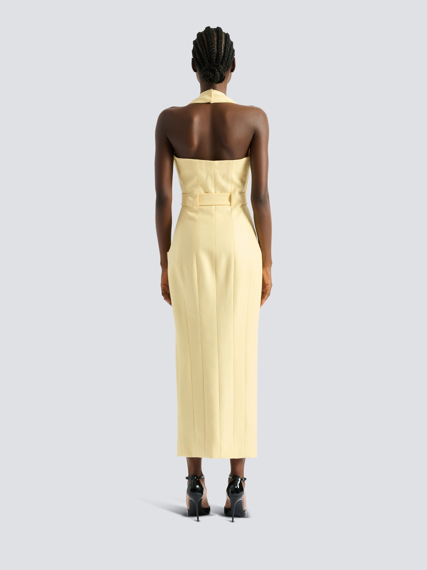 Long dress with belt