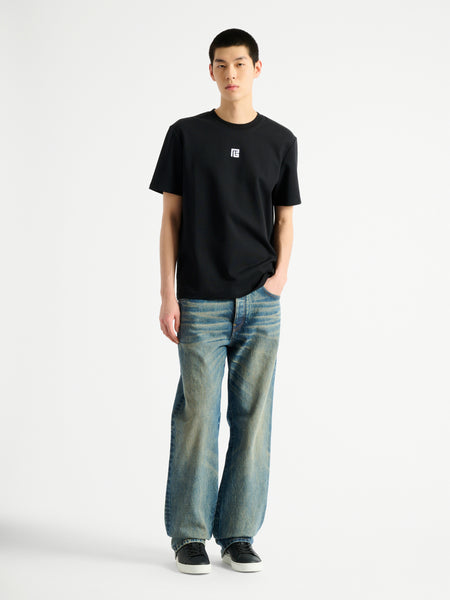 エンブロイダリーロゴ Tシャツ 黒 - メンズ | BALMAIN